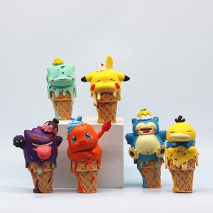 6 figurines de style Pokémon en forme de crème glacée, série COS, Pikachu, Bulbasaur, <span class=keywords><strong>Charmander</strong></span> - Product Image 5