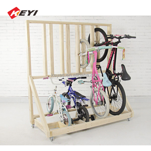 Moda su misura espositore in legno per bici inclinabili per bicicletta portabiciclette a terra espositore - Product Image 2