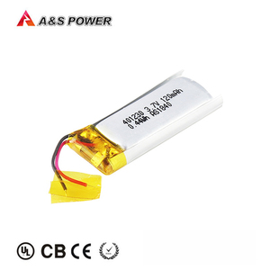 401230 wide application field <span class=keywords><strong>3</strong></span>,7 V 100 mAh 120 mAh ultra thin lithium polymer battery - Product Image 2