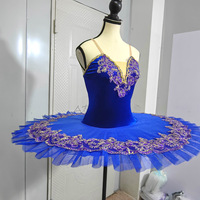 Costume de ballet professionnel pour filles Yk762, bleu, Lac des cygnes, flocons de neige, tutu pancake, Belle au bois dormant, tutus classiques