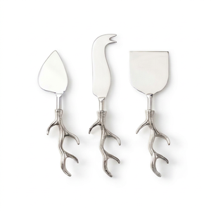 Modern Leaf Design Handle <b>Cheese</b> <b>Knife</b> <b>Set</b> Stainless Steel Blade Durable <b>Cheese</b> Tools For Dining Use And Restaurant Use - Product Image 1