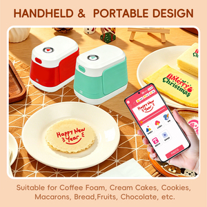 FOODPENPRO Imprimante alimentaire portable 600 DPI pour motifs latte art, logos, impression sur café, boulangerie, café - Product Image 4