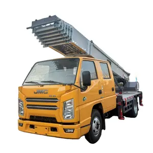 Coche de camión elevador de escalera móvil y seguro hidráulico automático utilizado para ingeniería Leasing Moving Company