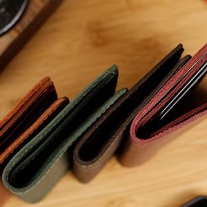 Personalized Engraved Genuine Leather Slim Bifold Wallet Men-Durable Promotional <b>Gift</b> for Welcome Events - Product Image 5