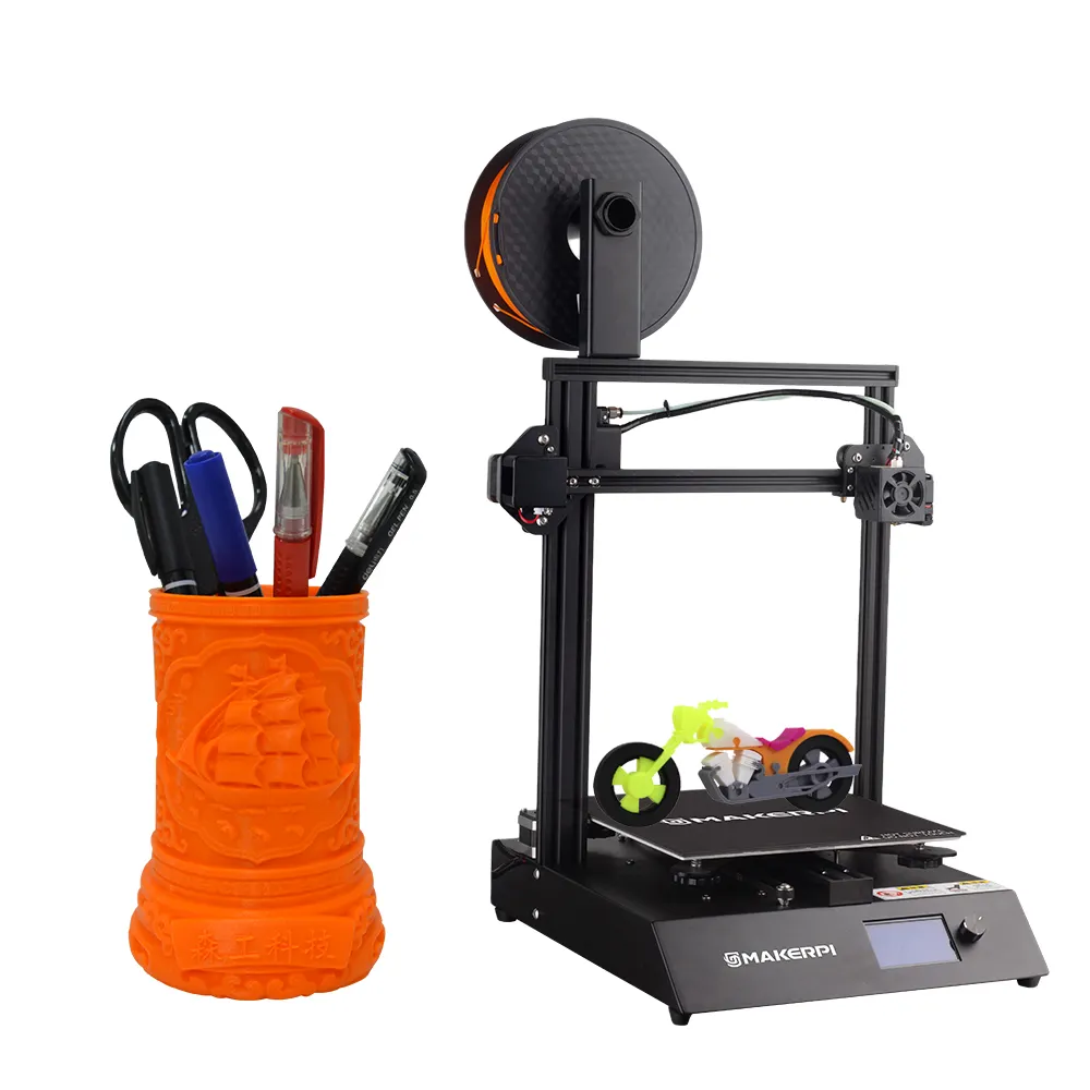 MakerPi P2 조립이 쉬운 디지털 마그네틱 베드 고정밀 3D 프린터 유형 중국의 fdm fff 선물 공장