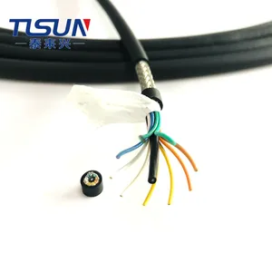 HF-CY/TRVVP Cavo 9 Core 0.25mm2 PVC Flessibile di Rame Nudo Con Treccia di Cavo Schermato