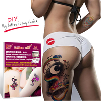 Autocollants de tatouage temporaires sans film, format A4, blancs, sexy, tendance, pour imprimante laser, imperméables, écologiques, vente en gros, DIY