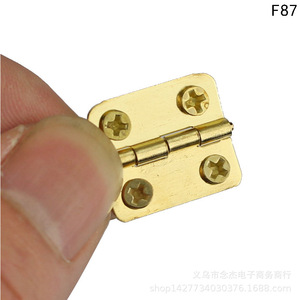 Charnière en cuivre pur 16x18mm, charnière miniature de poche pour boîte-cadeau, outils d'artisanat - Product Image 4