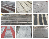 Plancher de trottoir Pavé d'allée de granit Pierres Pavé en pierre de granit naturel