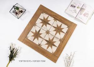 Restaurante <span class=keywords><strong>Hotel</strong></span> Decoración 200*200 Art Wood Parquet Azulejo de piso antideslizante - Product Image 2