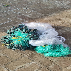 شعيرات أحادية الطفو من الفوم <span class=keywords><strong>3</strong></span> طبقات شبكة صيد خيشومية ناعمة جاهزة للاستخدام نايلون أحادي الشعيرة بوصة طول 30 متر - Product Image 1