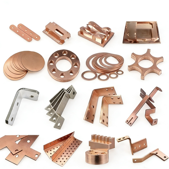 RAIN Custom Factory Sheet Metal Stainless Steel Brass Terminal Aluminum Stamping Electrical Contact Model RW2604