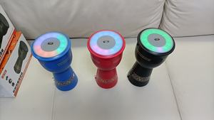 OEM LOW Portable Djembe Drum 11,5 pulgadas Solar Deep Bass RGB Altavoz Bluetooth con AUX IN TF USB FM <span class=keywords><strong>Radio</strong></span> LED Light Portable Strap - Product Image 6