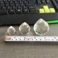Ornements Feng Shui pour la maison, boules de cristal facettées suspendues de 40 mm, 50 mm, 60 mm, prismes de cristal pour lustre