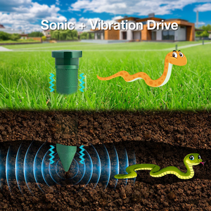 Pin-powered siêu âm mole <span class=keywords><strong>Repeller</strong></span> rung sóng Emitter cho rắn Repulsion cho trang trại làm vườn nhà - Product Image 2