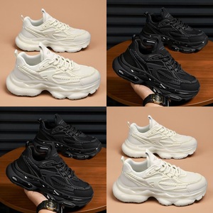 Zapatos Deportivos Casuales Negros para Hombre, con Amortiguación de Aire, Absorción de Impactos y Diseño para Aumentar la Estatura - Product Image 3