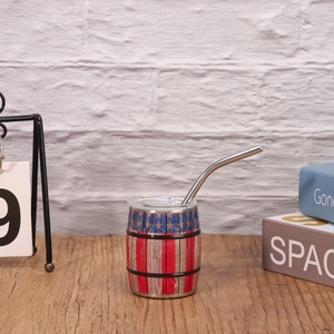 3oz Mini gobelet à vin portable pour l'extérieur Tasse en métal Paille en acier inoxydable Chaud Froid Excellent Thermique pour les fêtes - Product Image 6