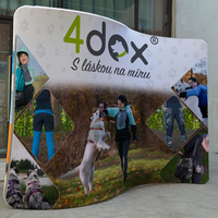 Événements de foires commerciales Impression personnalisée Tube facile Cadre en aluminium Bannière murale Tension Tissu Affiche