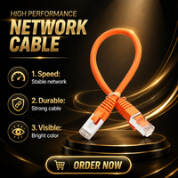 Cable de Red RJ45 Blindado Cat5e SFTP al por Mayor, 24AWG/26AWG, Cobre Trenzado, Longitud y Color Personalizados, OEM ODM