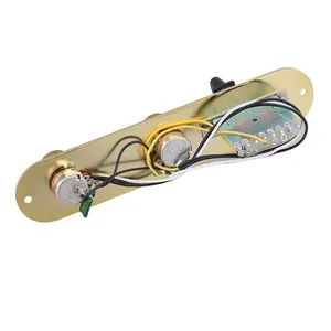 Gold Loaded Control Plate Schalter Steuer platte mit Schalter knopf für TL E-Gitarre