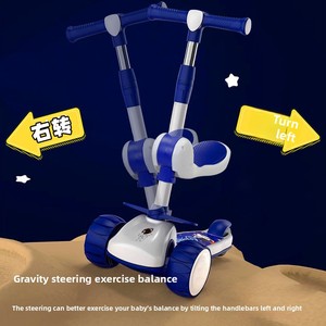Skuter Roda Tiga untuk Anak Usia 1-12 Tahun, Bayi Laki-laki dan Perempuan, Pedal, Dapat Dikendarai, Mobil Licin, Bahan Plastik - Product Image 4