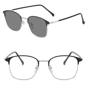 Фотохромные линзы, оправы для очков, оптические очки, металлические винтажные мужские очки, аксессуары для очков, оправа для очков