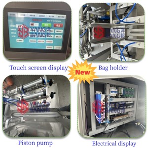 YB-210Y automatique en forme de sac pochette de remplissage café grain bonbons lavage liquide détergent Doypack Machine à emballer - Product Image 3