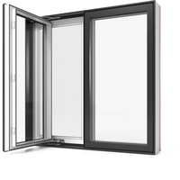 Solutions de fenêtres en acier inoxydable et en alliage d'aluminium sur mesure, préfabriquées, économiques en énergie, isolantes thermiquement et insonorisées