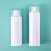 Flacon pulvérisateur cosmétique PET anti-fuite de qualité supérieure, blanc brillant, atomiseur pour brume corporelle avec capuchon anti-poussière transparent, emballage de marque de beauté