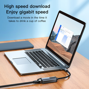 Câble adaptateur réseau <span class=keywords><strong>Ethernet</strong></span> RJ45 SAMZHE 17,5 cm Type-C vers 10/100/1000 Mbps pour MacBook, ordinateurs portables et adaptateur externe pour <span class=keywords><strong>Switch</strong></span> - Product Image 5