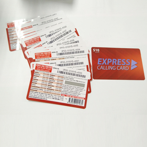 Personalizado CMYK de impresión de plástico de PVC tarjeta de cero recarga prepago tarjeta de rascar - Product Image 5