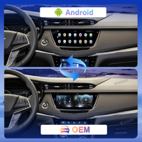 Autoradio Android 10,25 pouces pour Cadillac XT5 XT6 2016-2023, navigation GPS, lecteur multimédia DSP, CarPlay sans fil avec panneau AC