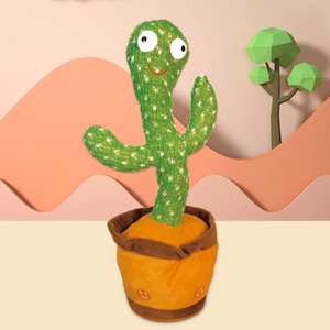 Rafale jouet pour enfants danse électrique wobble peluche <span class=keywords><strong>cactus</strong></span> avec lumières musique apprentissage enregistrement de langue - Product Image 4