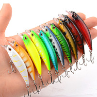 Leurre artificiel dur type Minnow 6,5 cm/4 g, micro-crayon coulant pour achigan, bar, eau douce/eau salée