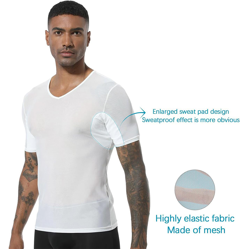 White Mesh Sweatproof Undershirt