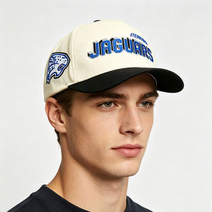 Casquette de baseball unisexe à 5 panneaux, bicolore, personnalisable, en coton de haute qualité, avec logo brodé exquis et visière incurvée - Product Image 3