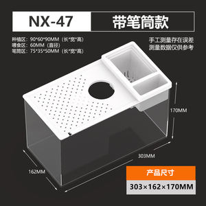 NOMOY PET 고투명 플라스틱 소형 데스크탑 어항 수족관 - Product Image 6