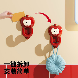 Suction Cup <b>Hooks</b> Strong Load Bearing No Drilling <b>Kitchen</b> Bathroom Toilet Door Wall Mounted Adhesive <b>Hooks</b> - Product Image 4