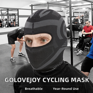 GOLOVEJOY Cagoule de sport multifonction respirante 100 % coton avec logo personnalisé, masque intégral à 1 trou, unisexe - Product Image 2