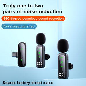 Microphone de poche à condensateur, transmission sans fil 2.4G pour l'enregistrement de cours en ligne, vidéos courtes et vlogs - Product Image 4