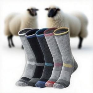 Chất Lượng Cao Tùy Chỉnh Người Đàn Ông Của Thể Thao Ngoài Trời Thoáng Khí Và Độ Ẩ<span class=keywords><strong>m</strong></span> Wicking Chống-Vi Khuẩn Merino Len Vớ - Product Image 1