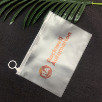 Groothandel op maat gemaakte transparante plastic sieraden ritssluitertassen met bedrukt logo kleine PE zip lock zakjes