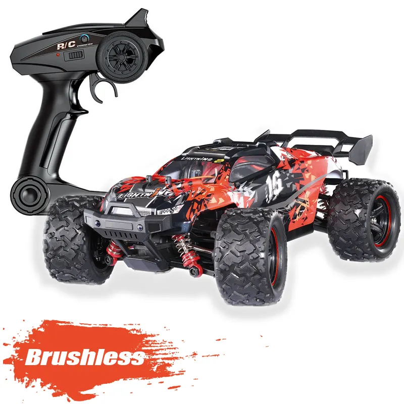 1/18 Super Fast 4X4 Brushless Off Road Rc Car Full Scale 50Km Big Wheels Truggy 4Wd High Speed Remote Control Drift Car