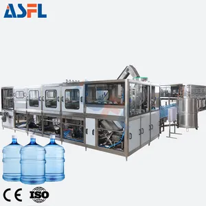 Automatic 5 Liters 19 20 L 3 Gallon Drinking Mineral Pure Water Big Bottle Cleaning Washing Filling Capping Machine