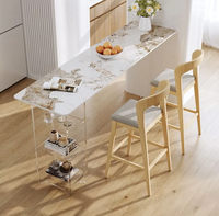 Nouvelle combinaison moderne et minimaliste 2026 de table et chaises de bar à pieds hauts