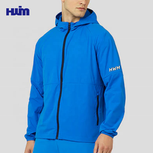 Ausing all'ingrosso OEM/ODM Outdoor Safari abbigliamento 100% poliestere leggero ad asciugatura rapida a manica lunga con cappuccio giacche da uomo - Product Image 3