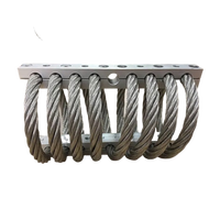 Isolateur de vibrations à ressort de sol Hoan, construction en acier inoxydable/aluminium, composants à âme en câble métallique, ISO9001:2015