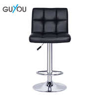 Tabouret de comptoir de restaurant moderne pivotant en cuir, chaise haute pour table de bar, X-5119