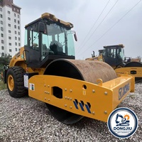 Compacteur routier d'occasion 223J, rouleau vibratoire monocylindre, moteur Weichai 132KW, moteur et pompe en parfait état
