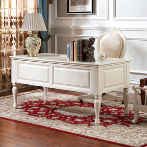 דגם שולחן מגולף עץ מלא בסגנון אמריקאי 5702 לימוד מתכוונן/עיצוב שולחן הלבשה עבור וילה חדר שינה ושימוש במלון - Product Image 6